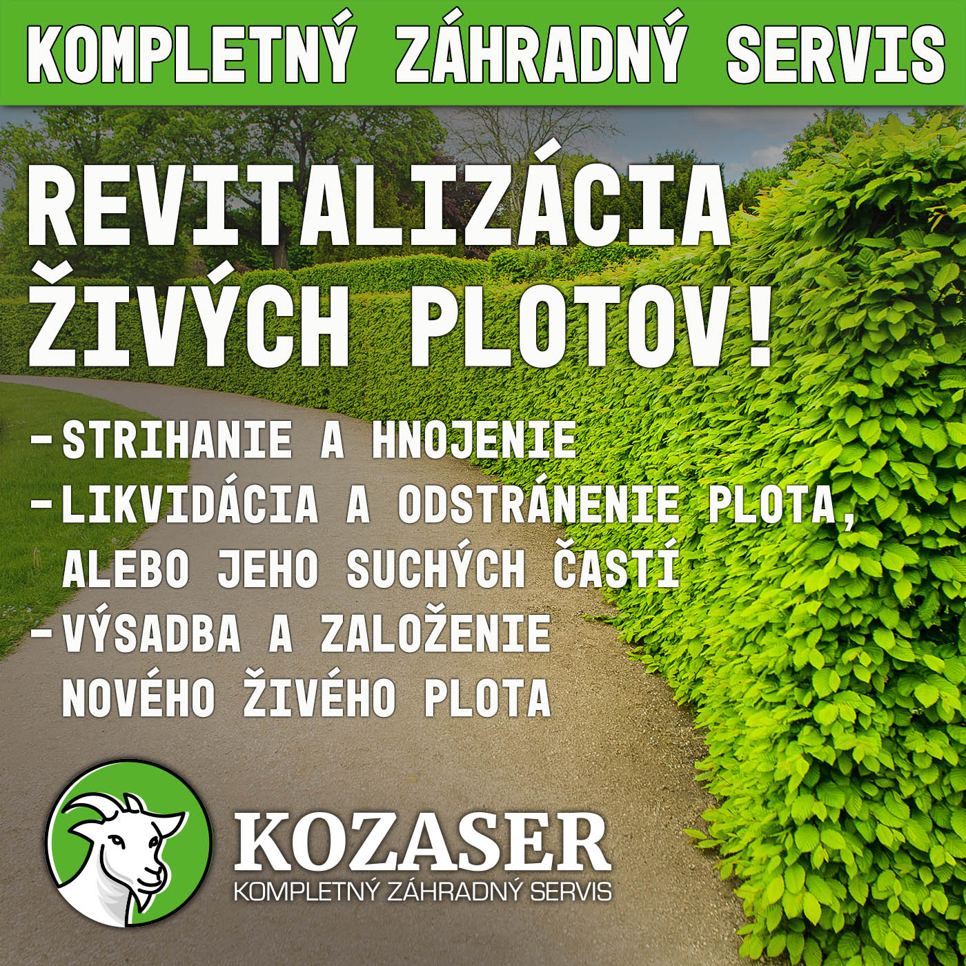 REVITALIZÁCIA ŽIVÝCH PLOTOV !